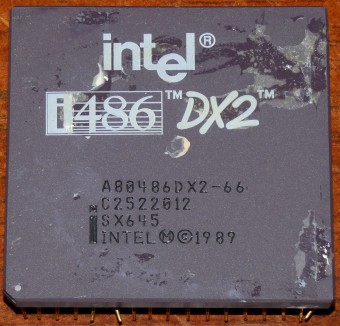 Intel i486 DX2 66MHz CPU sSpec: SX645 (A80486DX2-66) 1989